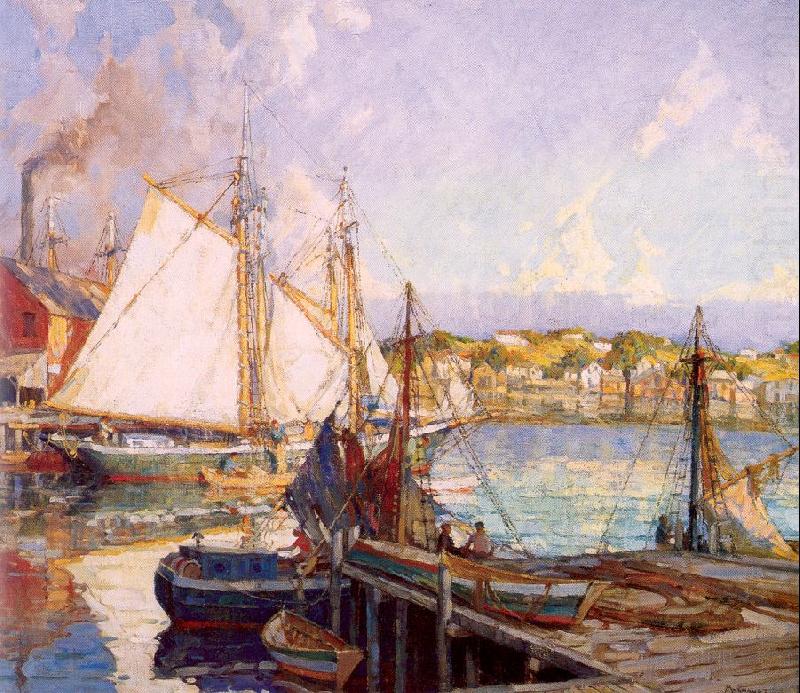 Summer, Gloucester Harbor, Mulhaupt, Frederick John